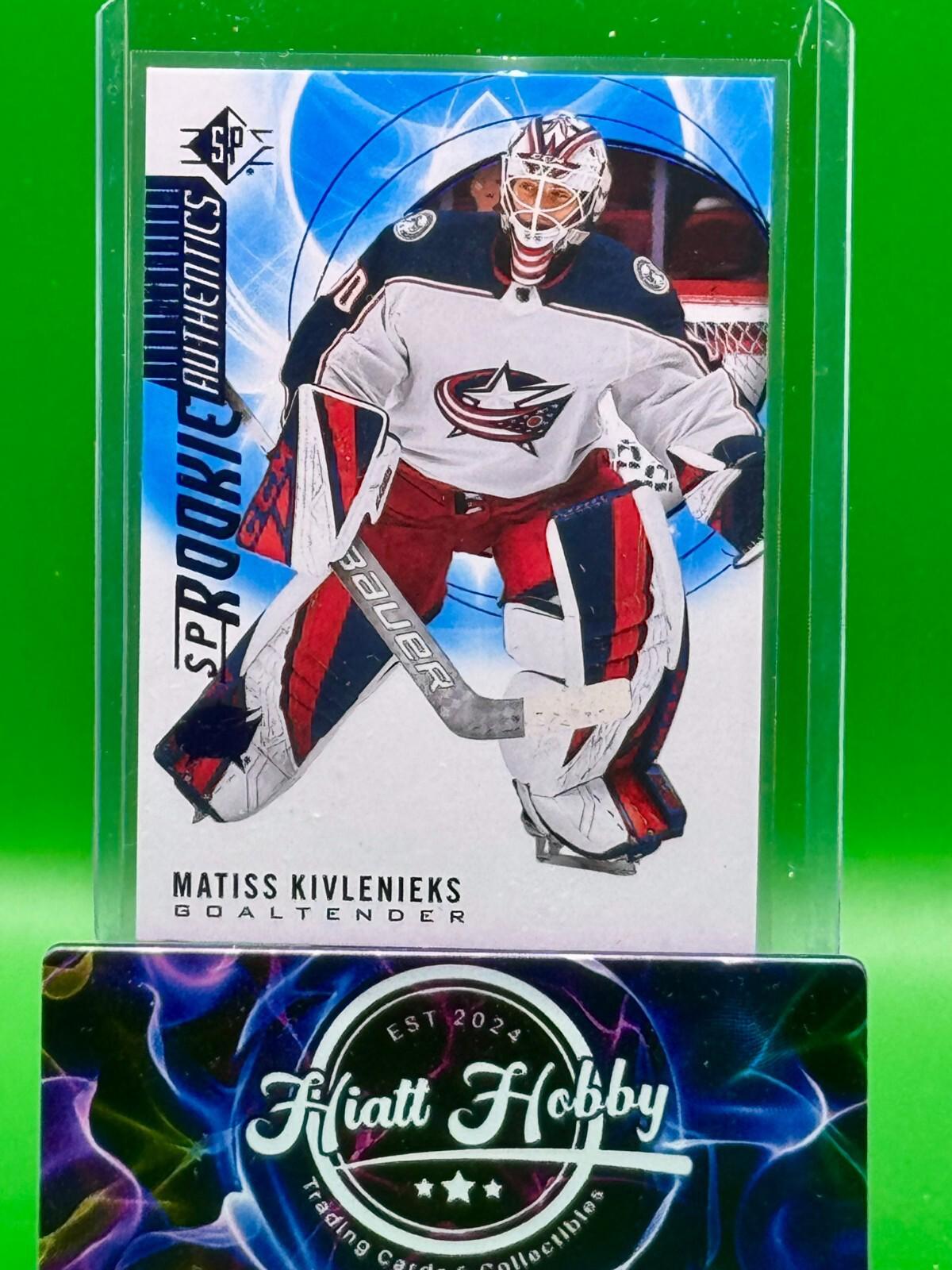 2020-21 SP Hockey - Rookie Authentics Matiss Kivlenieks #102 Blue (RC)