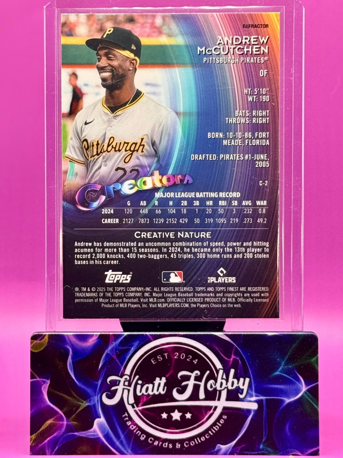 2025 Topps Finest - Andrew McCutchen #C-2 - Creators - Refractor