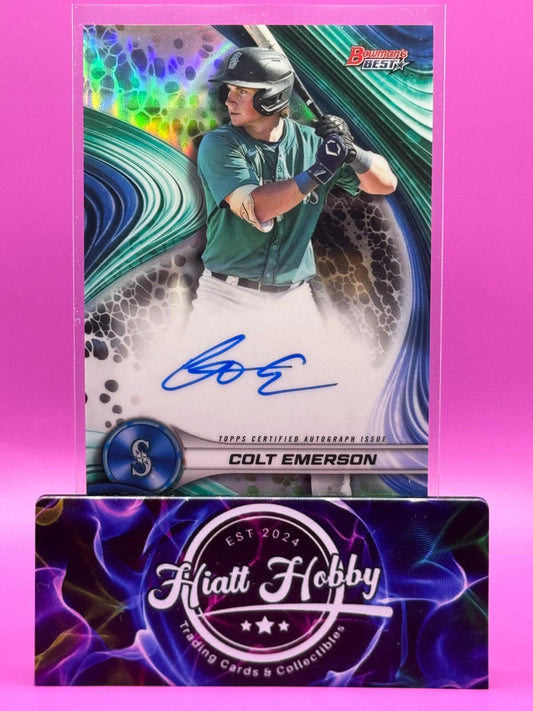 2024 Bowman's Best - Colt Emerson #B24-CE - Refractor Auto (RC, AU)