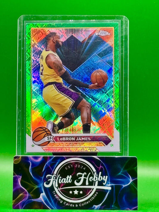 2023-24 Topps Chrome - LeBron James #23 Green Topps Logofractor