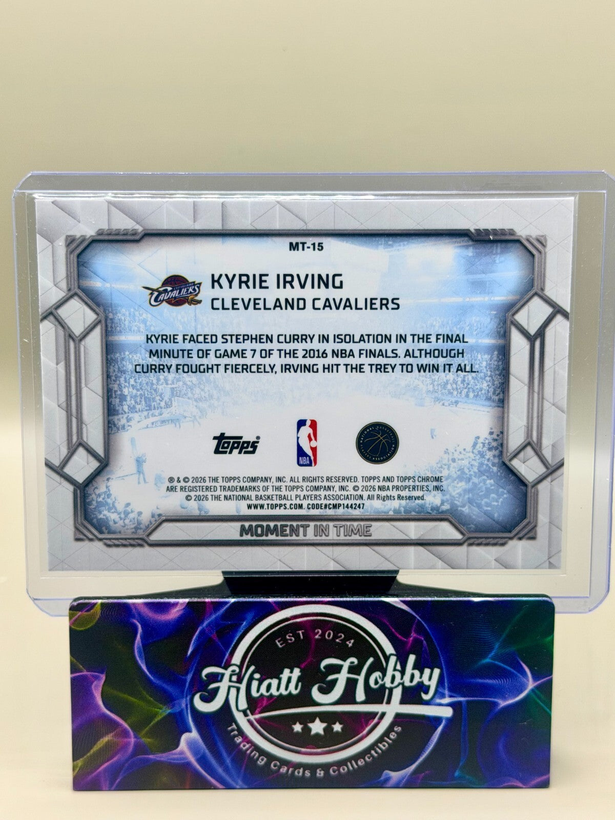 2025-26 Topps Chrome Update - #MT-15 Kyrie Irving - Moment in Time