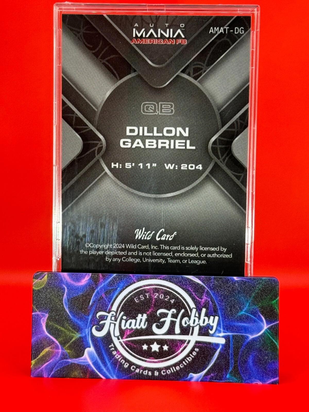 2024 Wild Card Auto Mania - Dillon Gabriel #AMAT-DG - Vintage Flag Ice 10/10 🔥