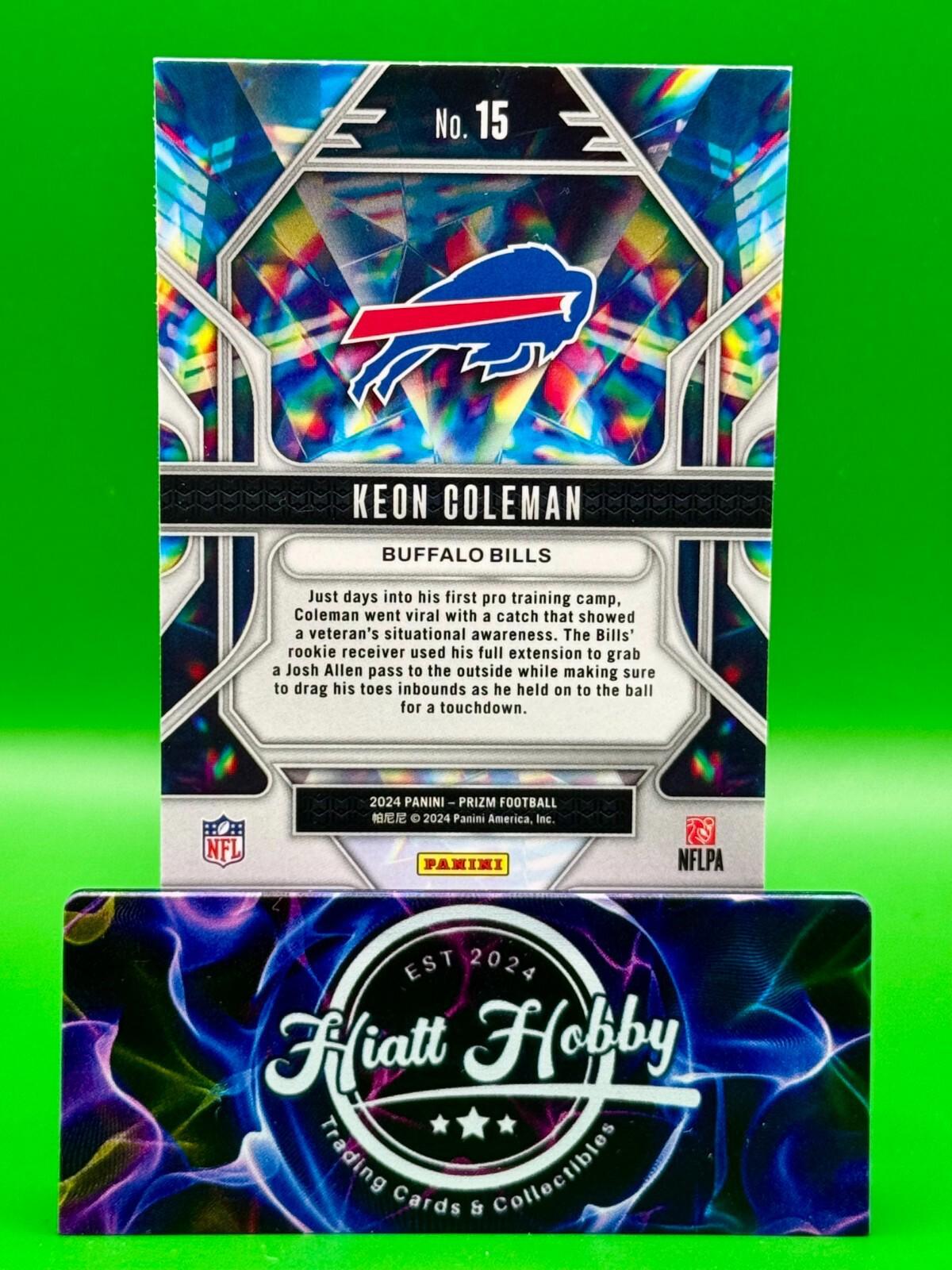 2024 Panini Prizm - Prizmatic #15 Keon Coleman (RC)