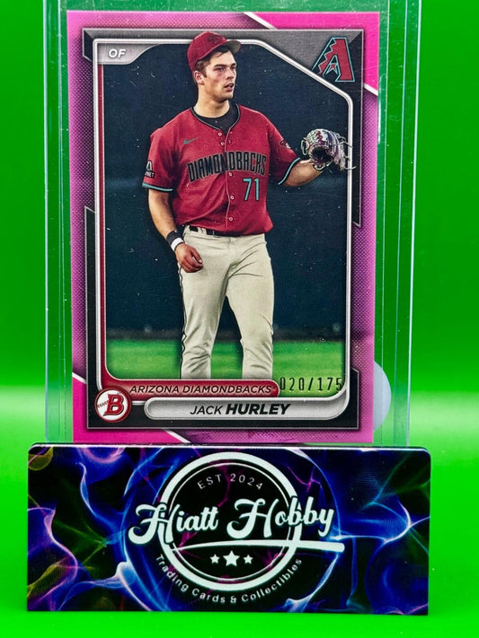 2024 Bowman Baseball - Jack Hurley #BP-104 - Pink Parallel /175 (RC)