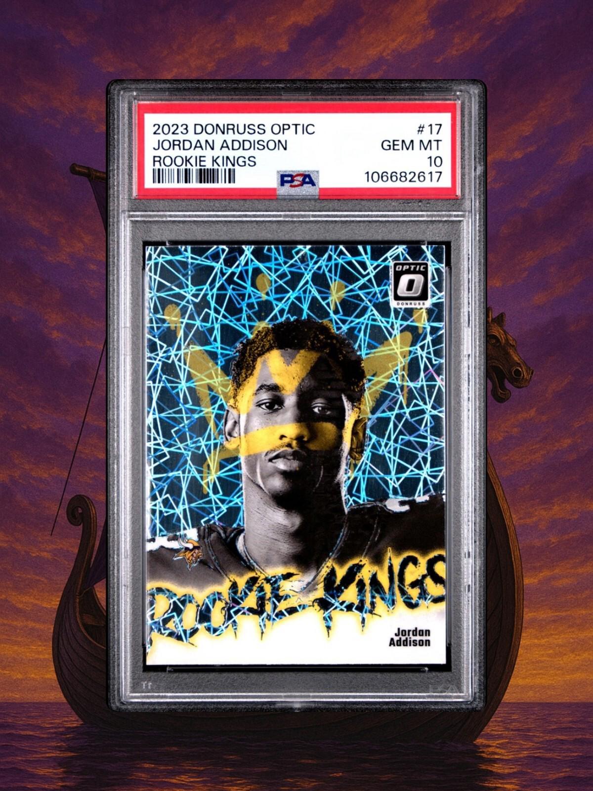2023 Panini Donruss Optic - Rookie Kings Jordan Addison #17 (RC) PSA 10