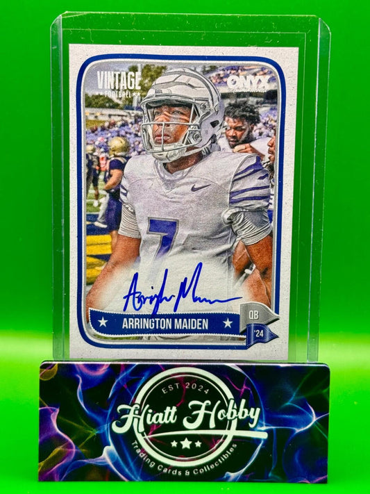 2024 Onyx Vintage Football - Arrington Maiden #VAARMA - Auto (AU,RC)