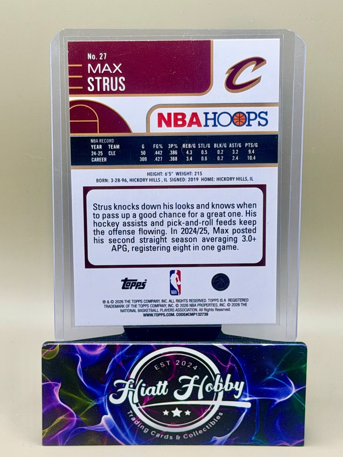 2025-26 NBA Hoops Basketball - #27 Max Strus - Pixel Burst