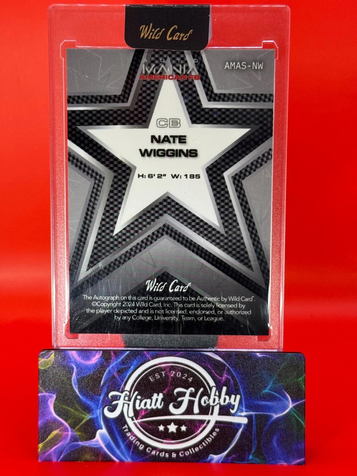 2024 Wild Card Auto Mania - Nate Wiggins #AMAS-NW - Eagle Case Hit Auto 1/1 🔥🔥