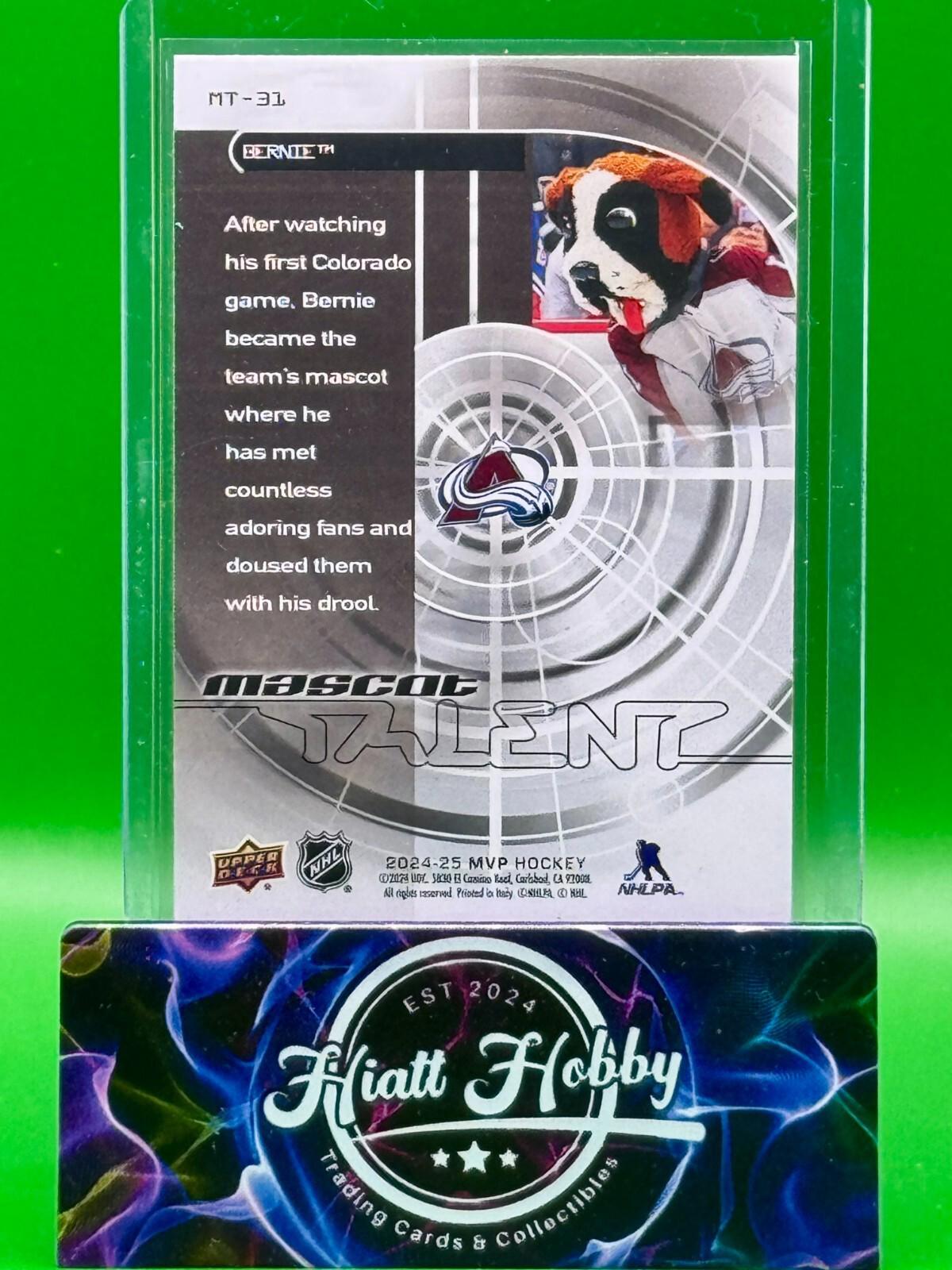 2024-25 Upper Deck MVP Hockey - Bernie #MT-31 - Mascot Talent