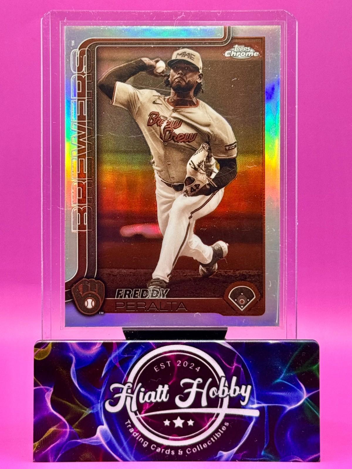 2025 Topps Chrome - Freddy Peralta #95 - Sepia Refractor