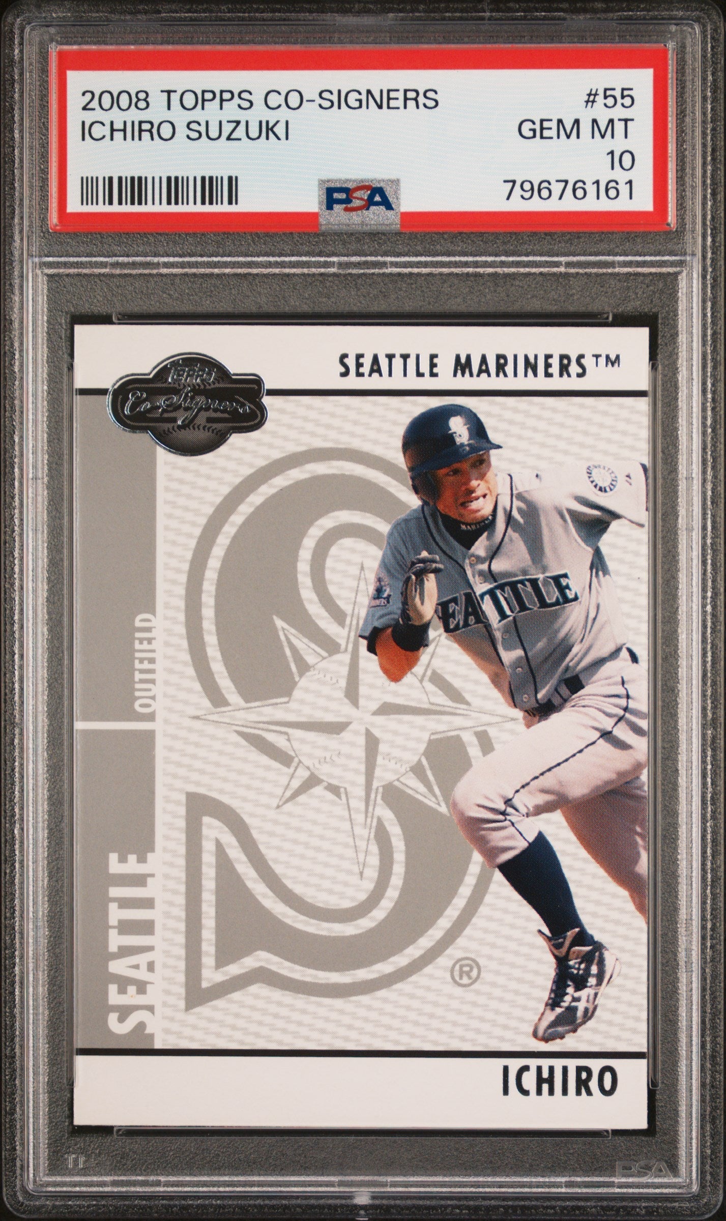 2008 TOPPS CO-SIGNERS ICHIRO SUZUKI #55 - PSA 10
