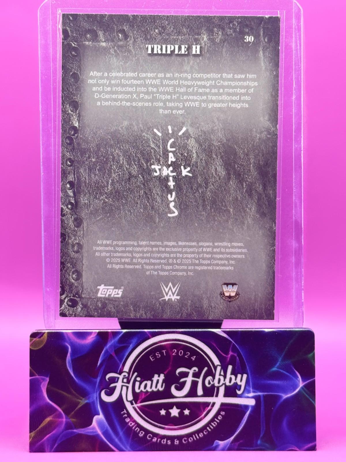 2025 Topps Chrome Cactus Jack WWE - Triple H #30