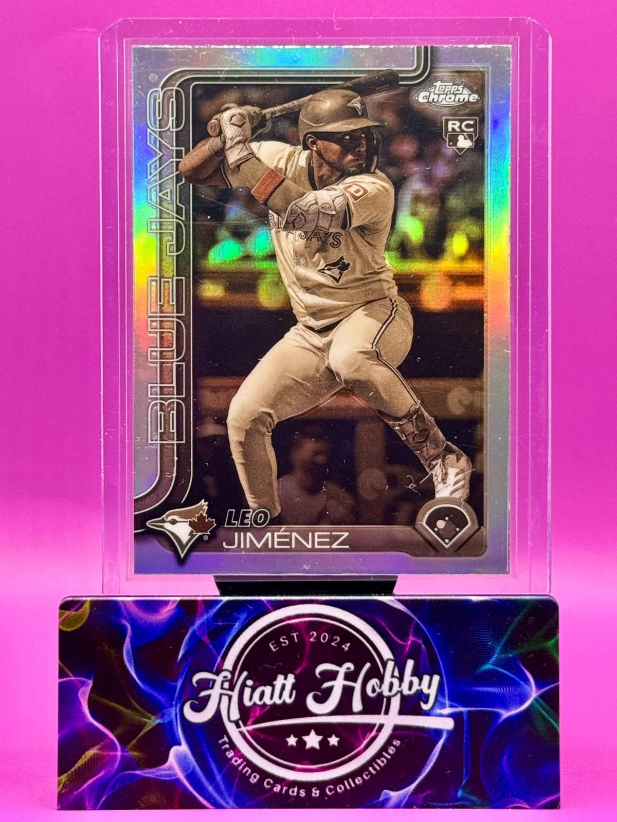 2025 Topps Chrome - Leo Jimenez #276 - Sepia Refractor (RC)