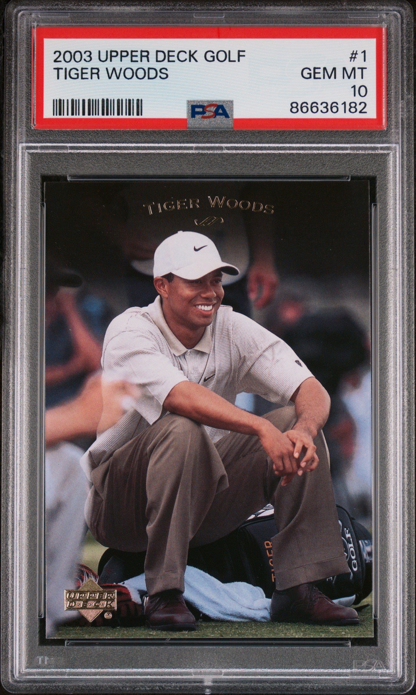2003 UPPER DECK GOLF TIGER WOODS #1 - PSA 10