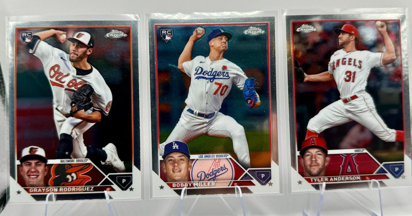 2023 Topps Chrome Update Baseball - LOT of 6