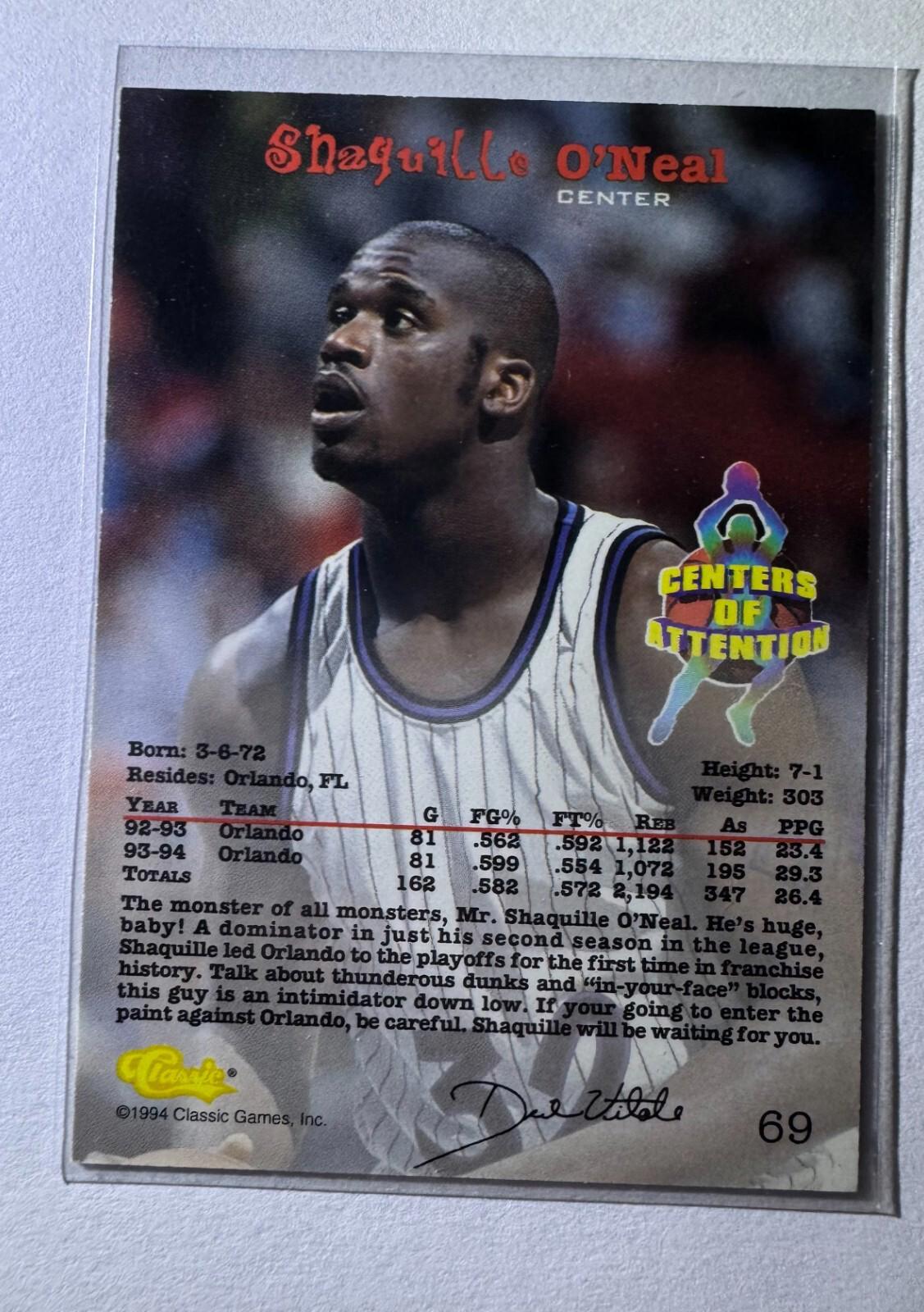 1994 Classic - #69 Shaquille O'Neal