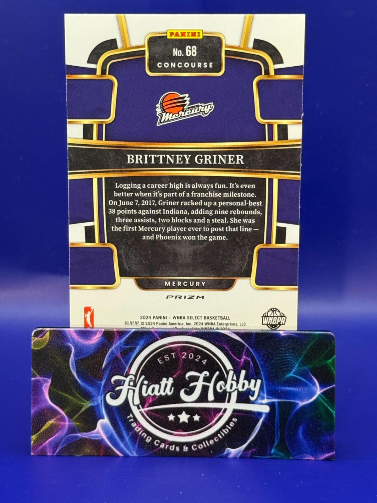 2024 Panini Select WNBA - Concourse #68 Brittney Griner - Silver Holo