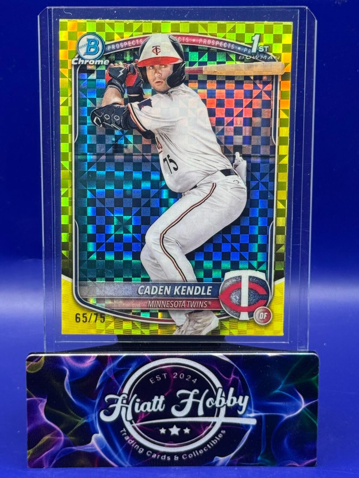 2025 Bowman - Caden Kendle #BCP-113 Yellow Paper & Yellow X-fractor /75 lot of 2