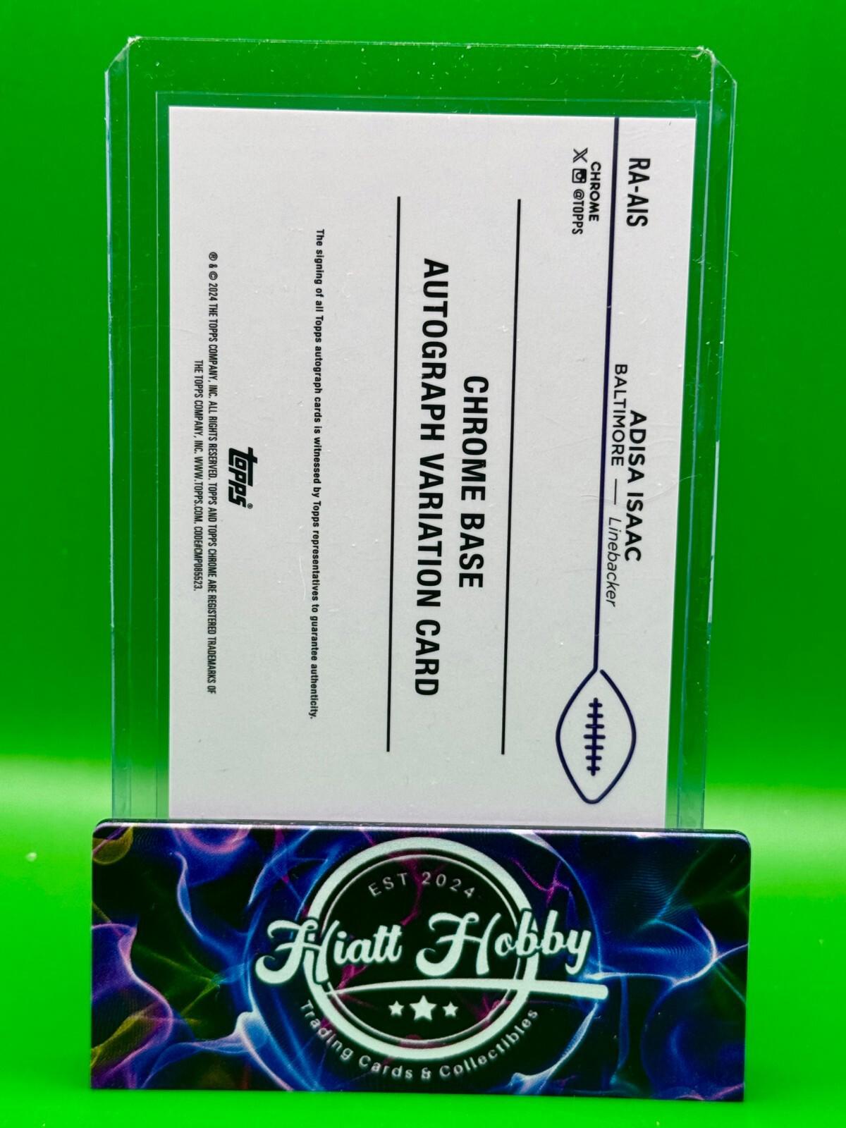 2024 Topps Chrome - Adisa Isaac #RA-AIS - Green Geometric Auto /99 (RC, AU)