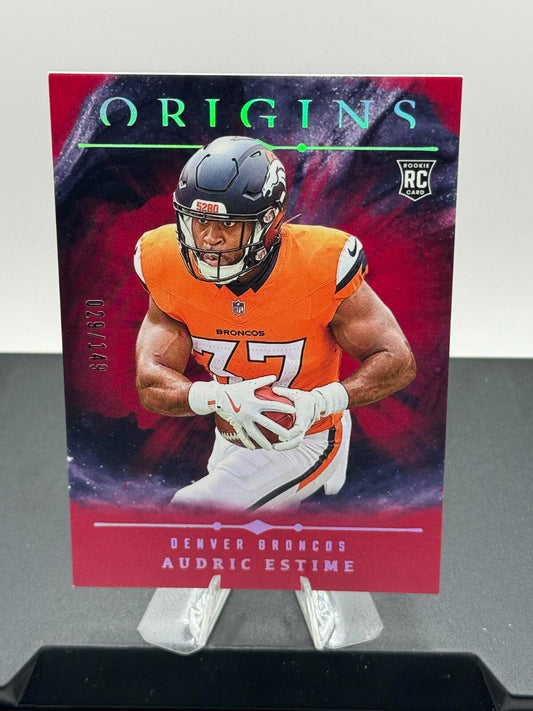 2024 Panini Origins - Audric Estime #137 - Red /149