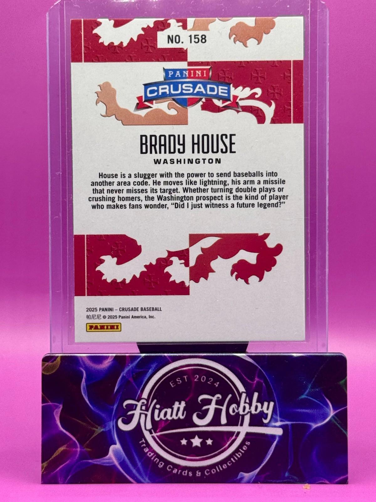 2025 Panini Crusade - Brady House #158 (RC)
