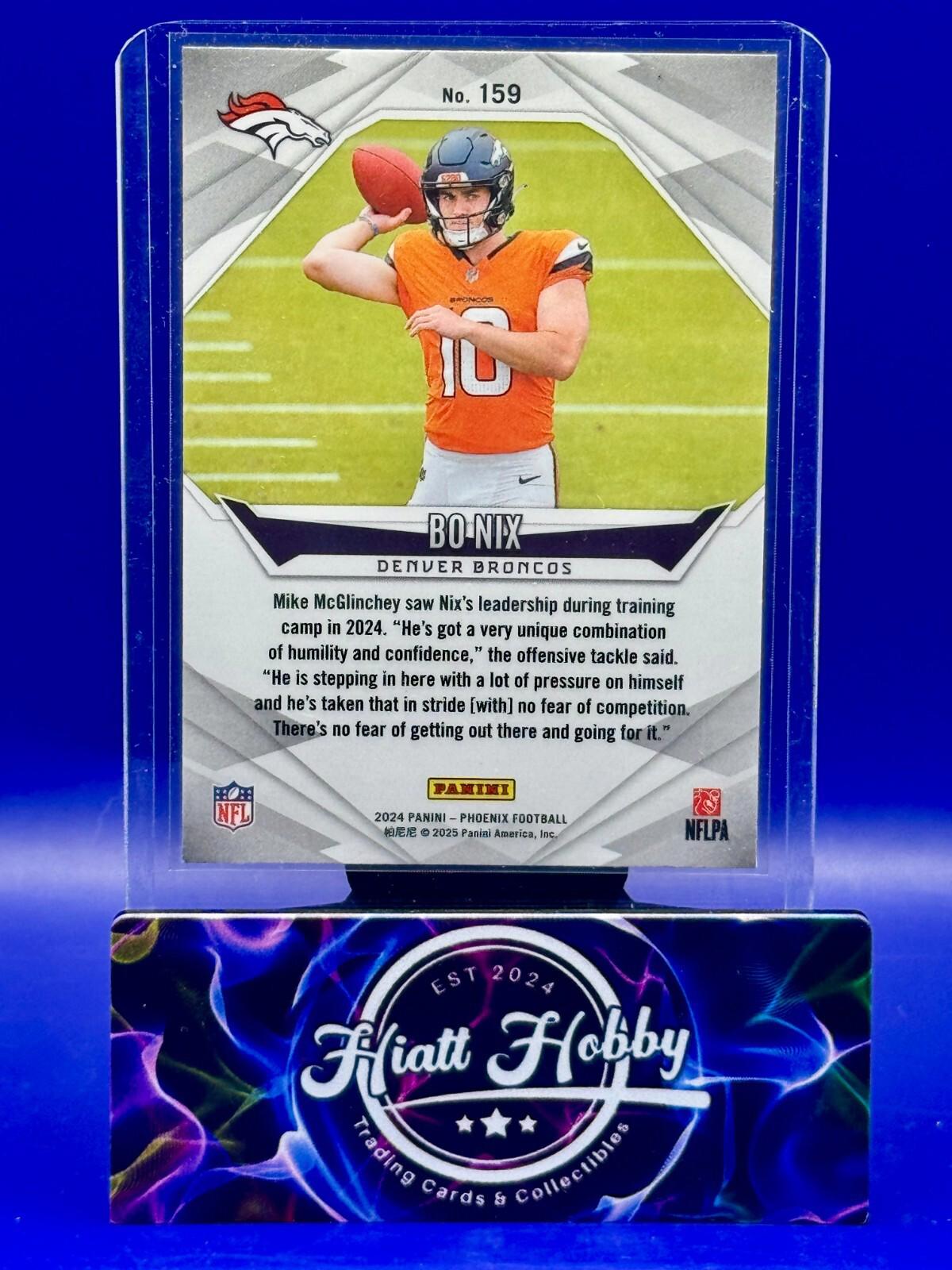 2024 Panini Phoenix - Bo Nix #159 - Hyper Prizm (RC)