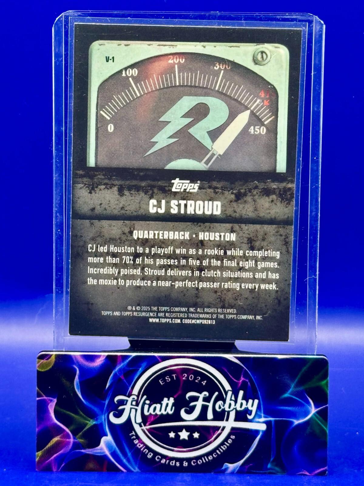 2024 Topps Resurgence - CJ Stroud #V-1 - Voltaic