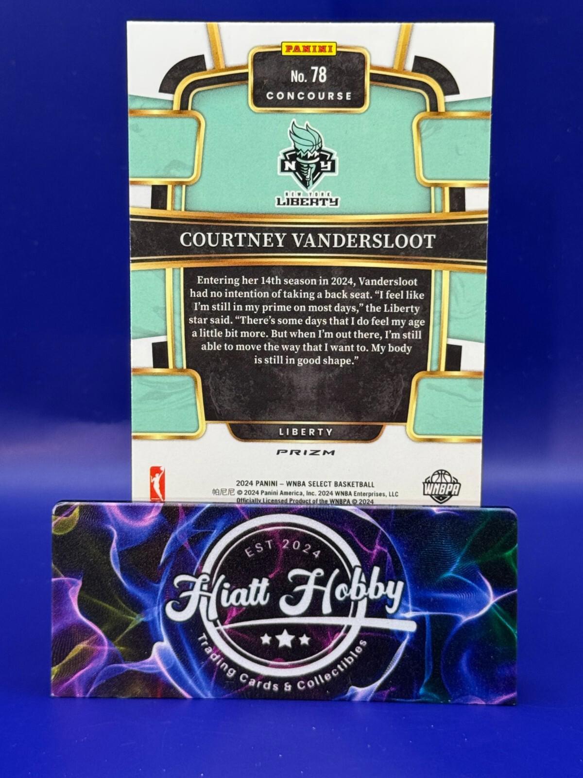 2024 Panini Select WNBA - Concourse #78 - Courtney Vandersloot - Silver Holo