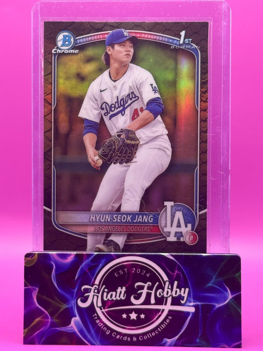 2025 Bowman - Chrome Prospects Hyun-Seok Jang #BCP-51 Reptilian Refractor (RC)