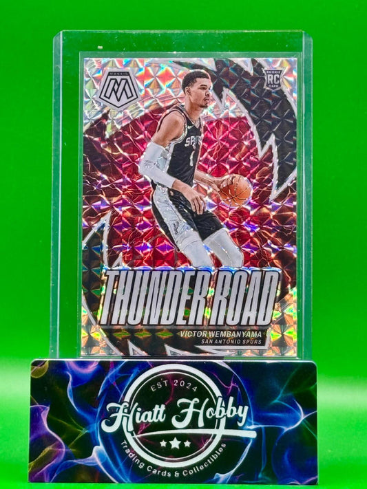 2023-24 Panini Mosaic - Victor Wembanyama #8 - Thunder Road Silver Mosaic