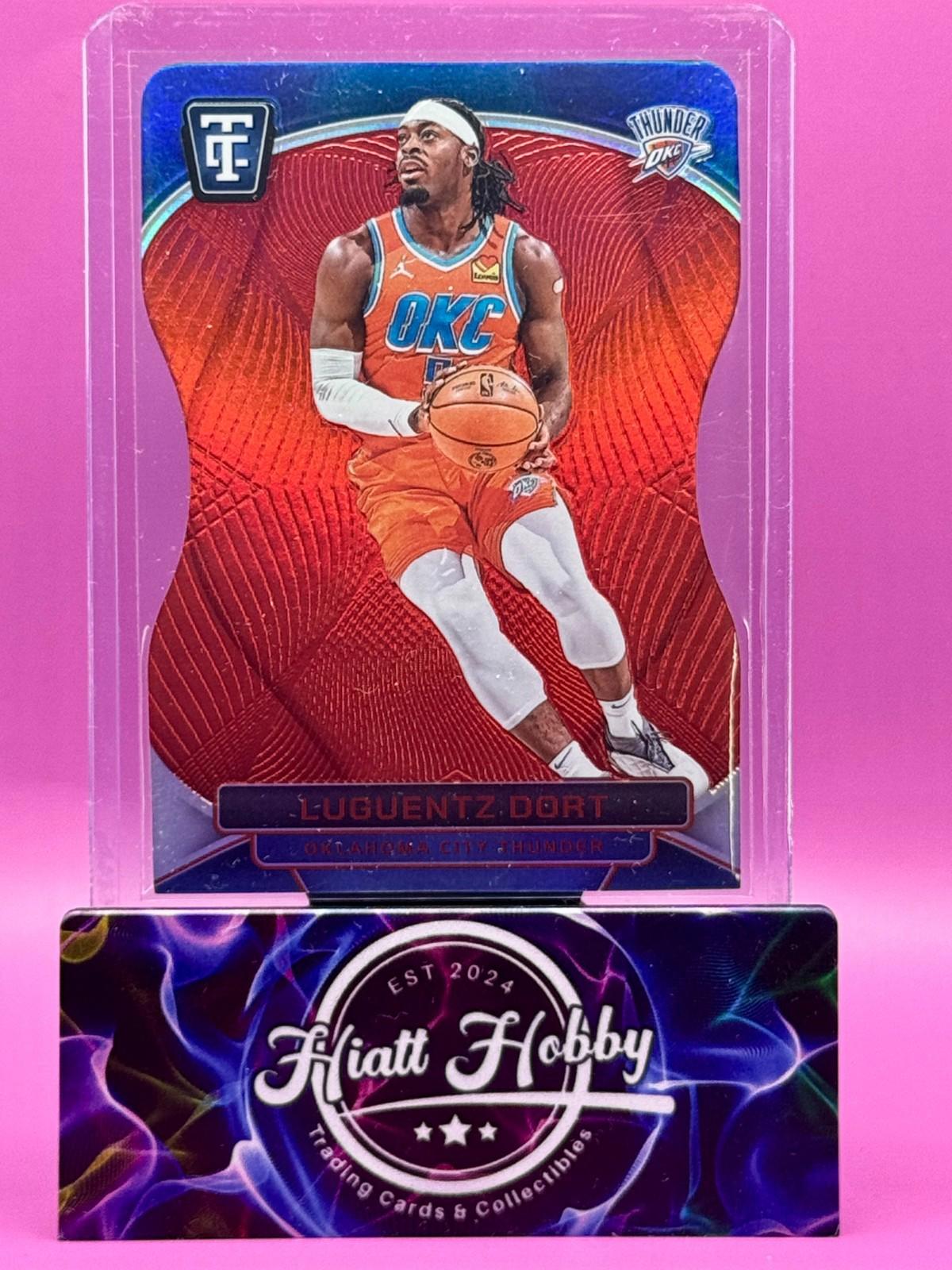 2024-25 Panini Total Certified - Luguentz Dort #114 - Pink Die-Cut Mirror /125