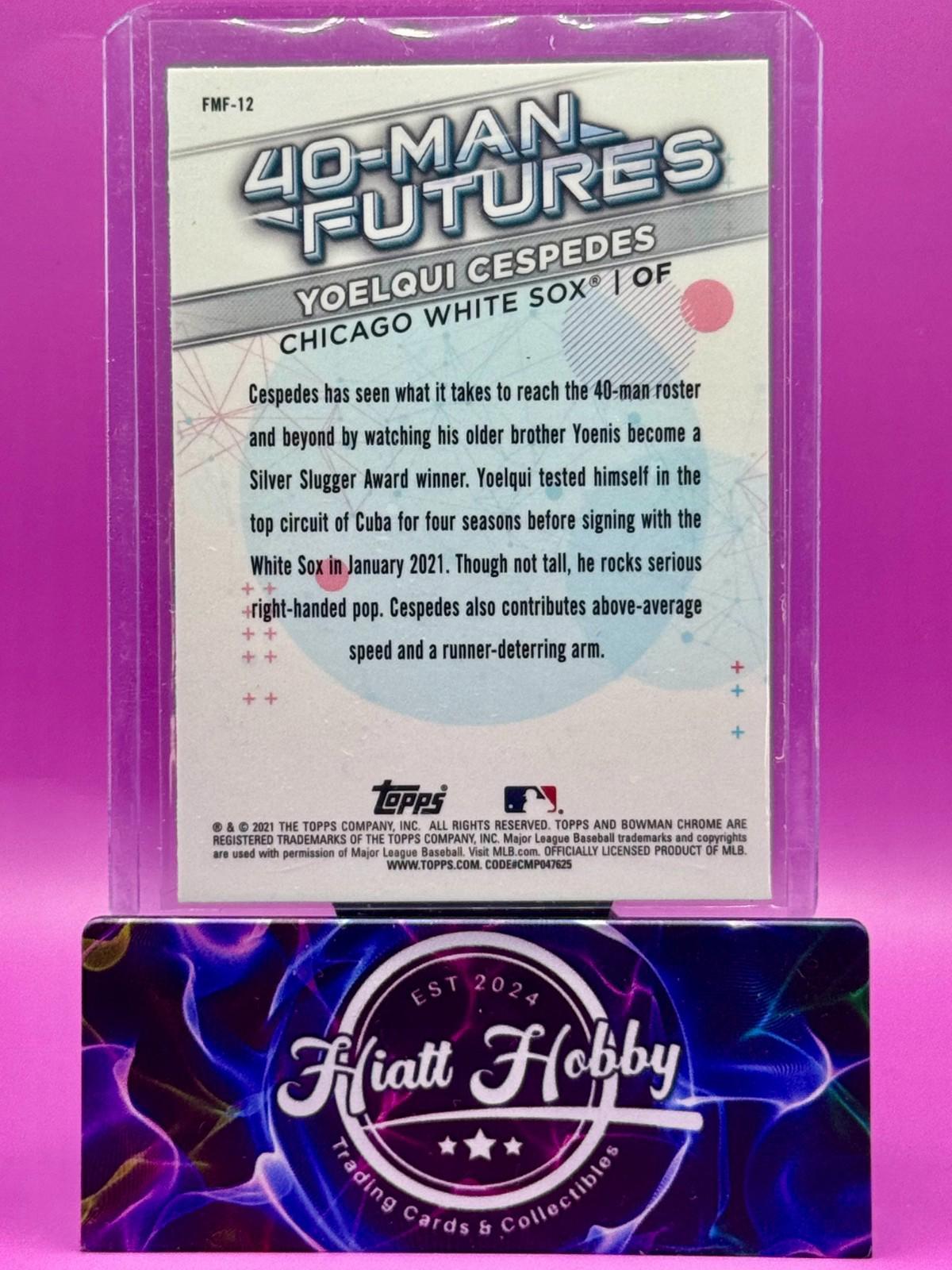 2021 Bowman Chrome - Yoelqui Cespedes #FMF-12 - 40-Man Futures (RC)