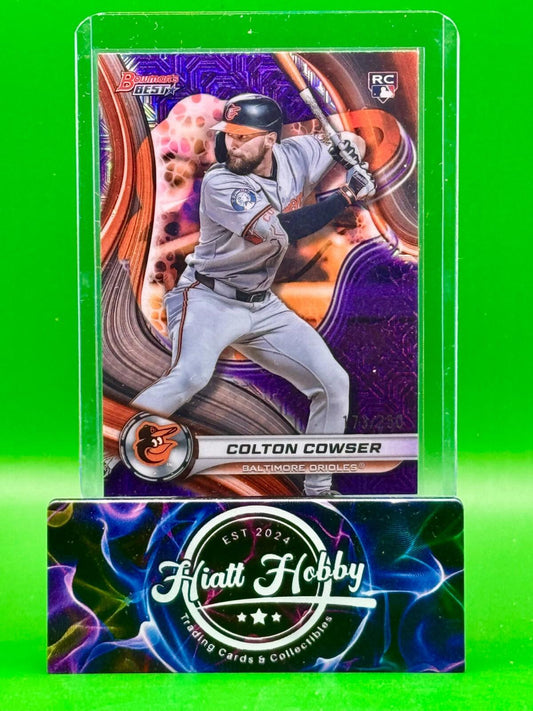 2024 Bowman's Best - Colton Cowser #10 - Purple Mojo Refractor /250