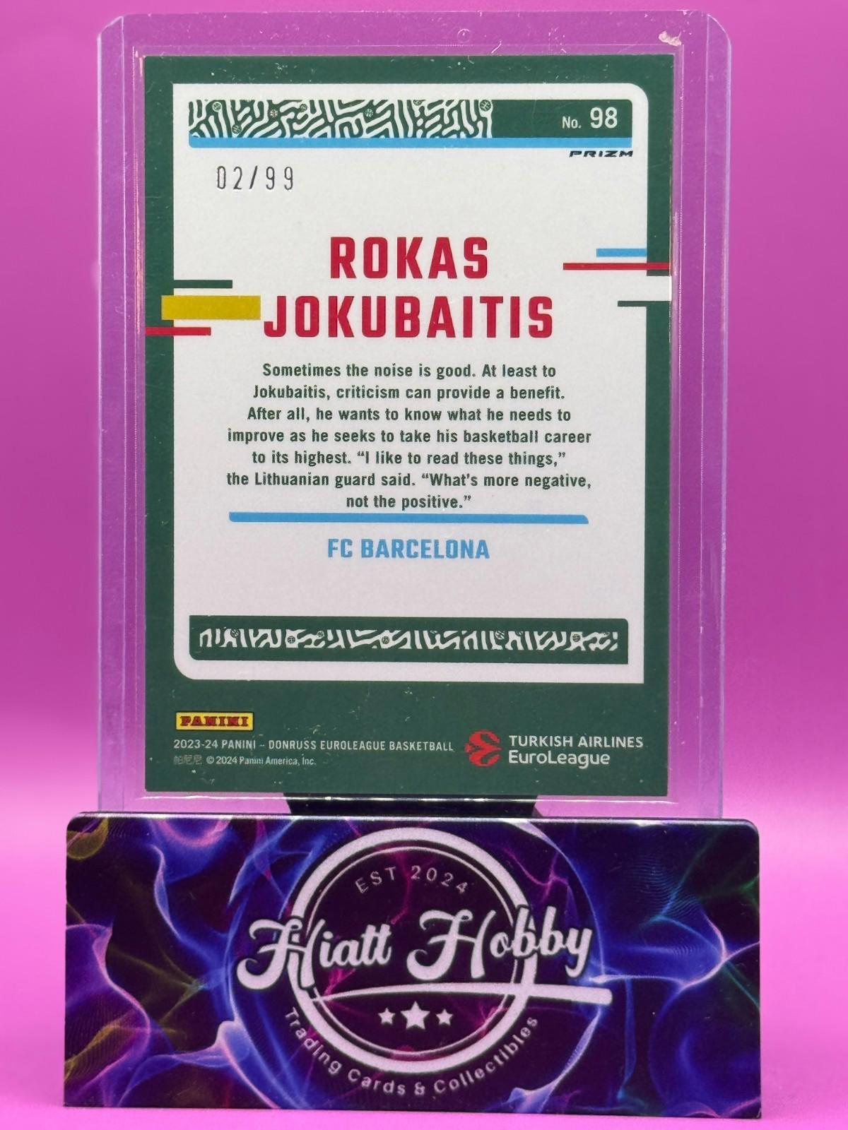 2023-24 Panini Donruss Euroleague - Rokas Jokubaitis #98 - Red Prizm /99