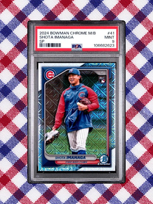 2024 Bowman Chrome - Shota Imanaga #41 - Image Variation Mojo - PSA 9