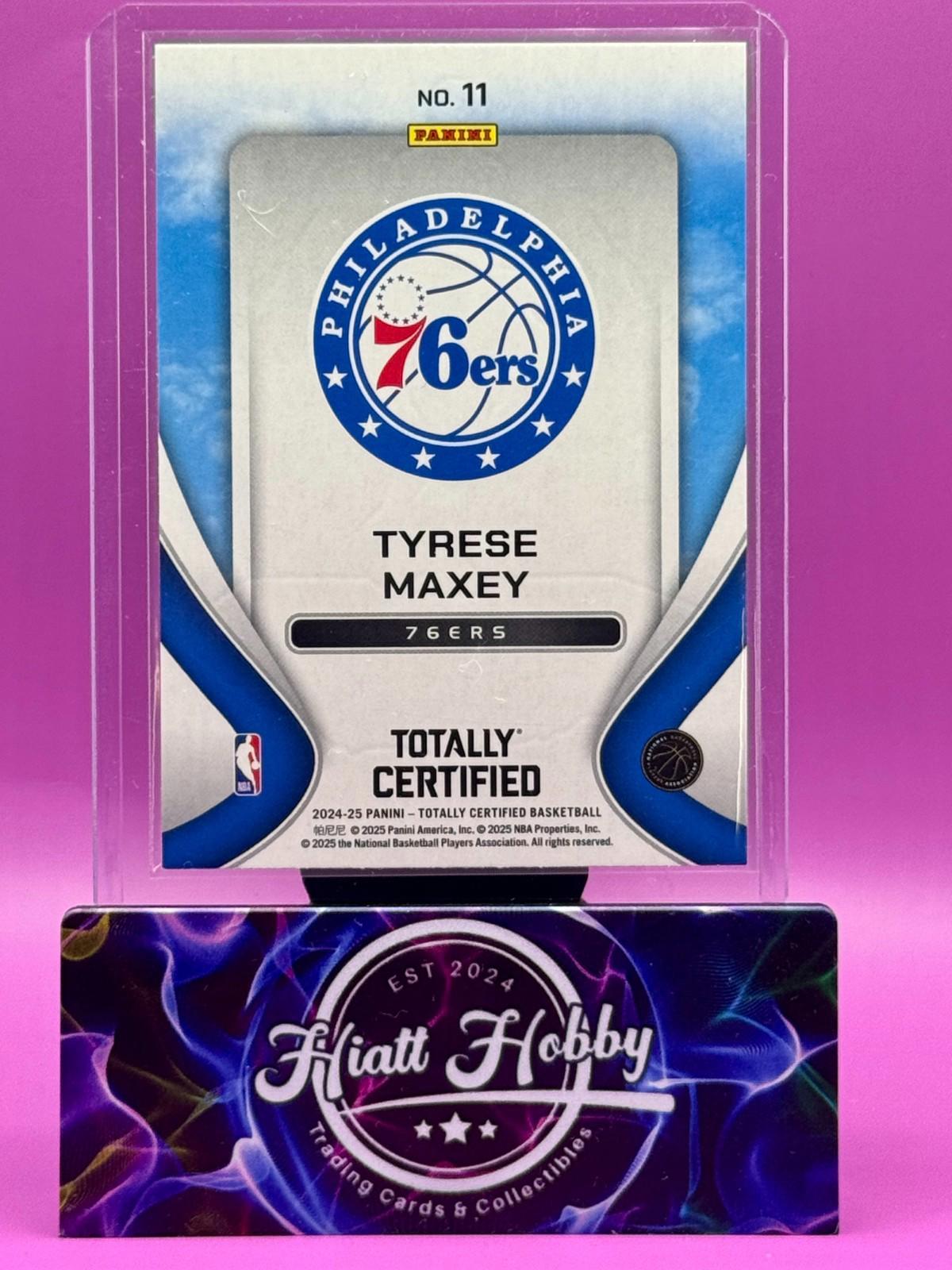 2024-25 Panini Totally Certified - Franchise Foundations Tyrese Maxey Mirror