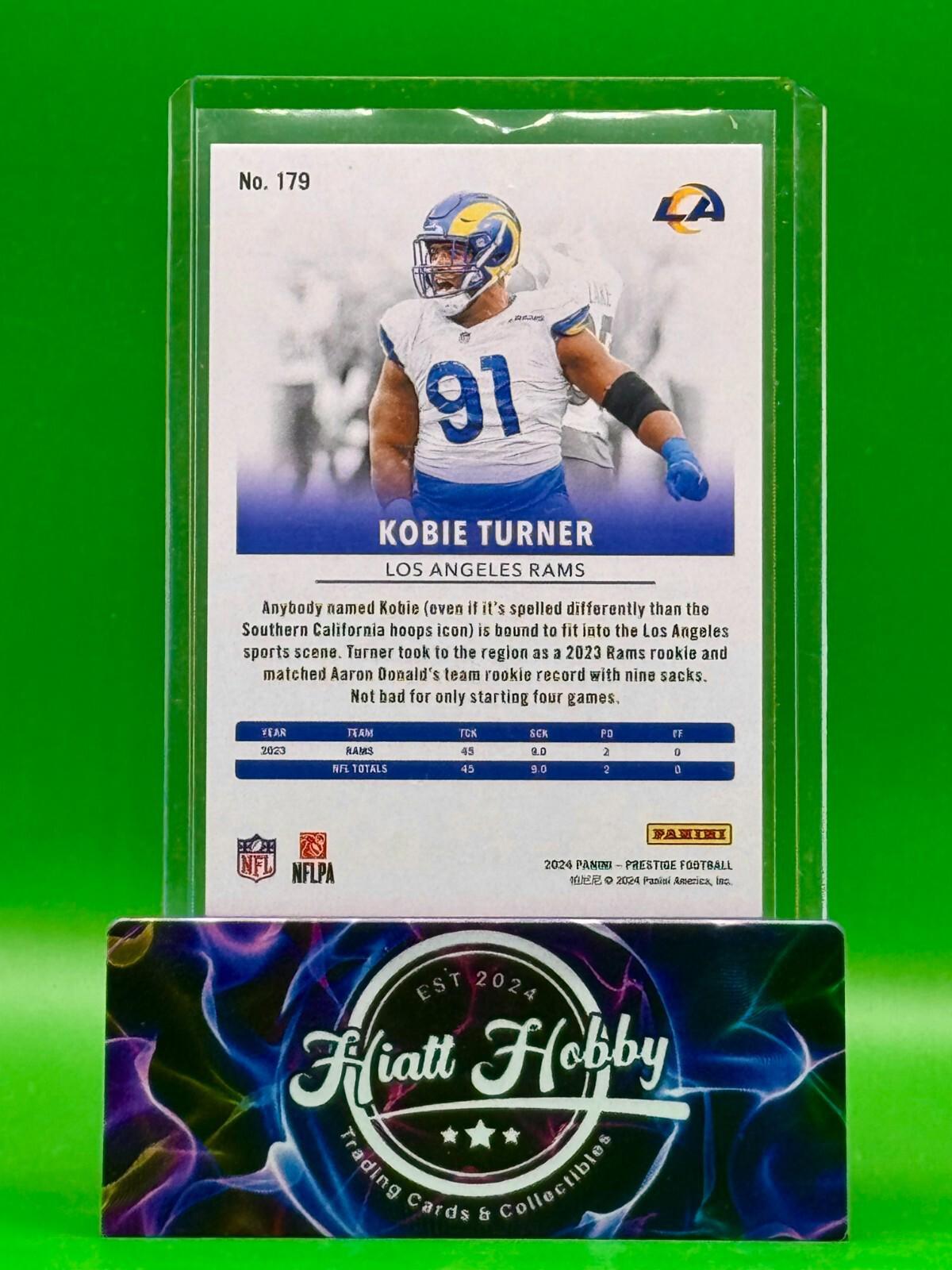 2024 Panini Prestige Football - Kobie Turner #179 - Gold Xtra Points /50