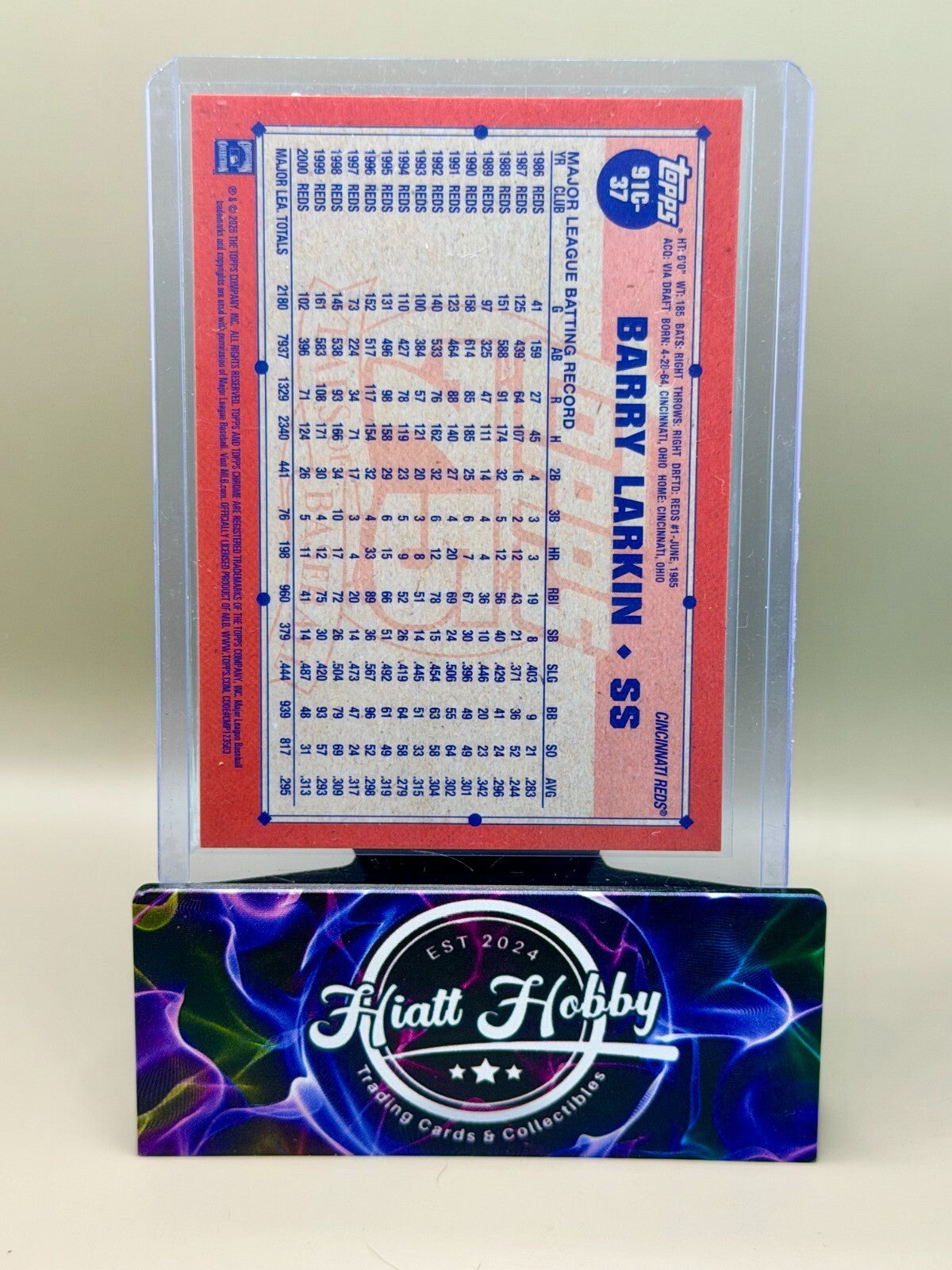 2026 Topps Series 1 - #91C-37 Barry Larkin - 1991 Topps Silver Pack Mojo