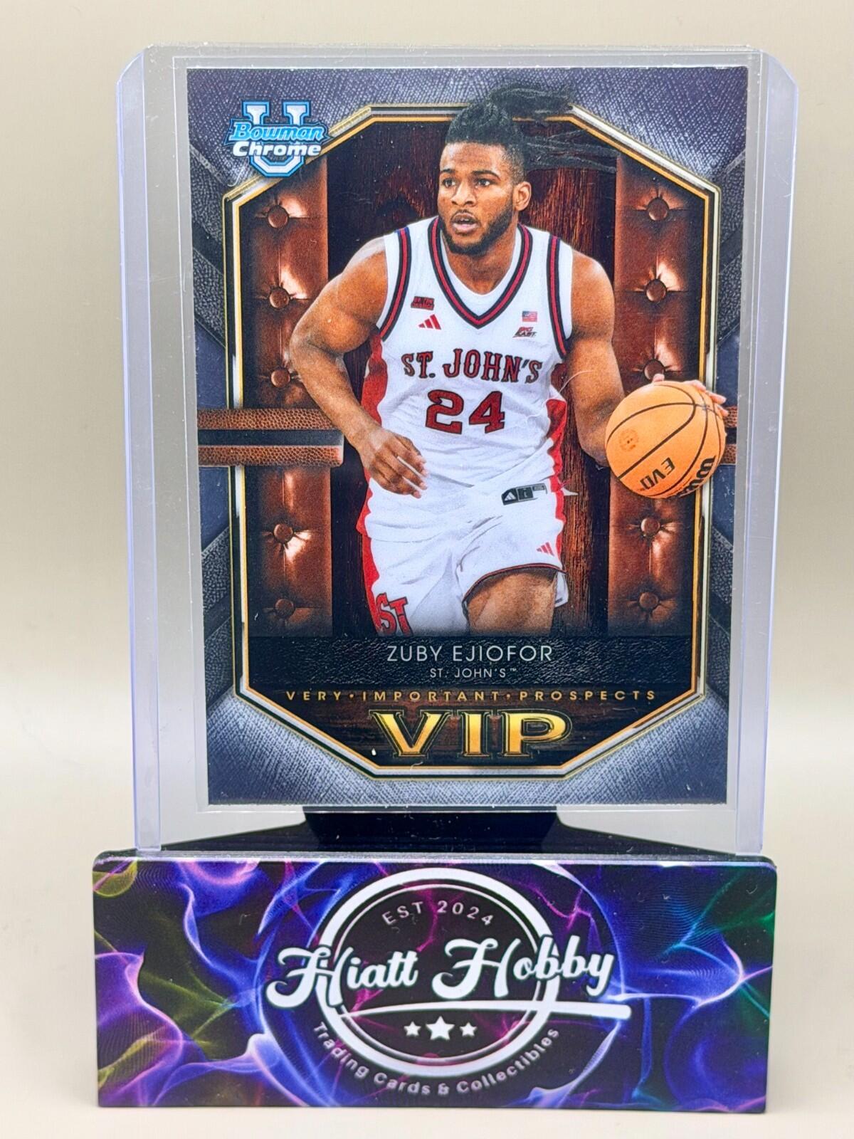 2025-26 Bowman Chrome Basketball #VIP-24 Zuby Ejiofor - Very Important Prospect
