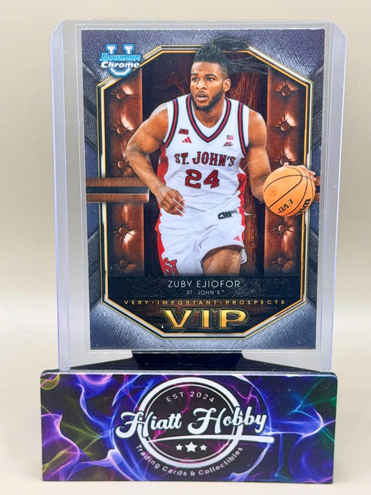 2025-26 Bowman Chrome Basketball #VIP-24 Zuby Ejiofor - Very Important Prospect