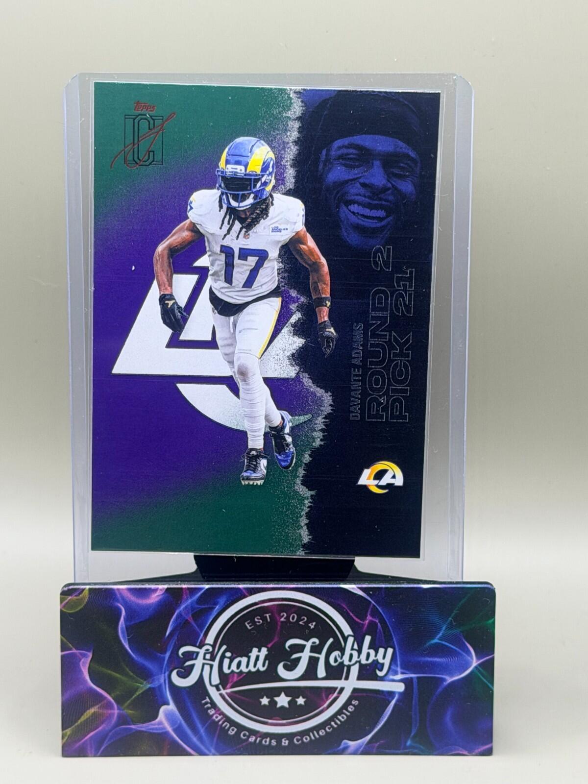 2025 Topps Signature Series Football - #82 Davante Adams - Purple & Green