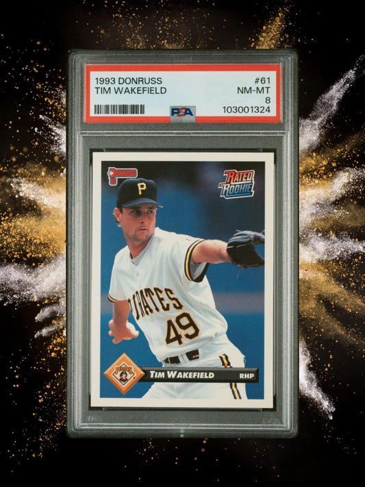 1993 Donruss Baseball - Tim Wakefield #61 - PSA 8