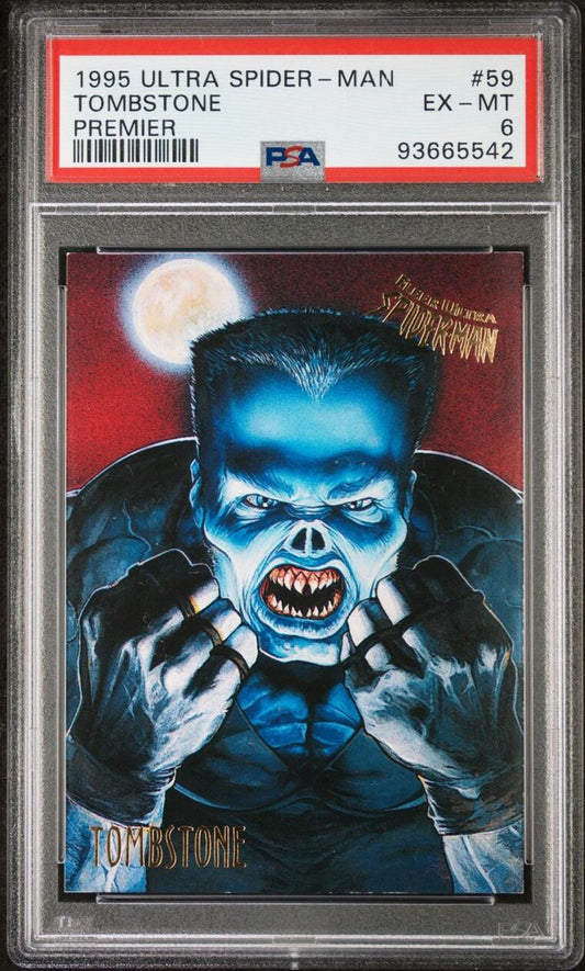 1995 Ultra Spider Man Premier Tombstone #59 PSA9