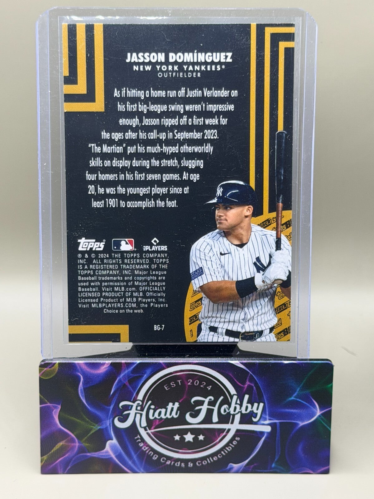 2024 Topps Update - #BG-7 Jasson Dominguez - Black Gold (RC)
