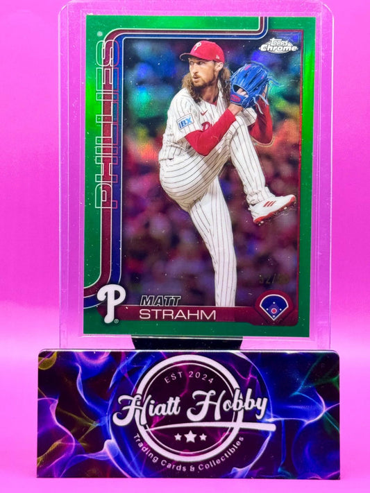 2025 Topps Chrome - Matt Strahm #178 - Green /99