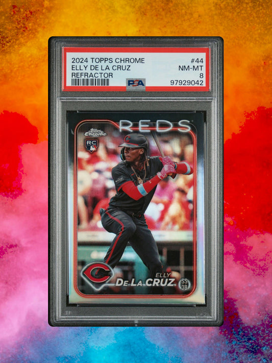 2024 Topps Elly De La Cruz #44 Refractor - PSA 8