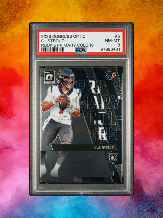 2023 Panini Donruss Optic - Primary Colors #5 C.J. Stroud (RC) PSA 8