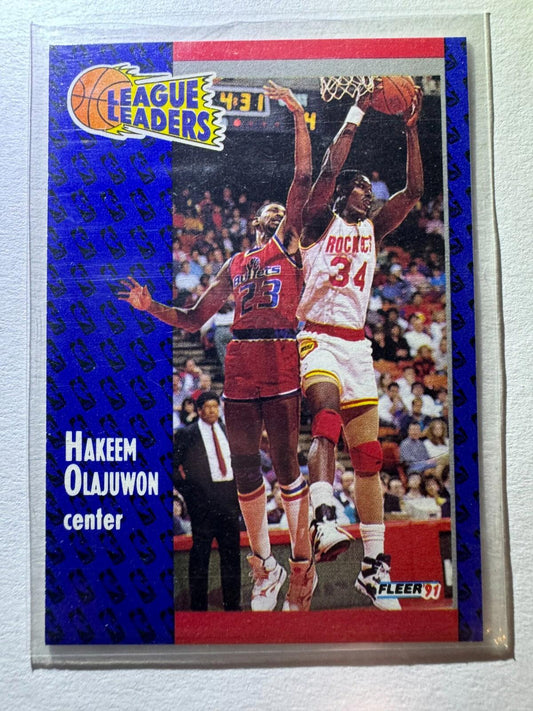 1991-92 Fleer - #223 Hakeem Olajuwon
