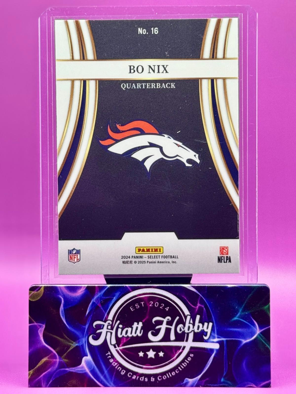 2024 Panini Select - Turbocharged - Bo Nix #16 (RC)