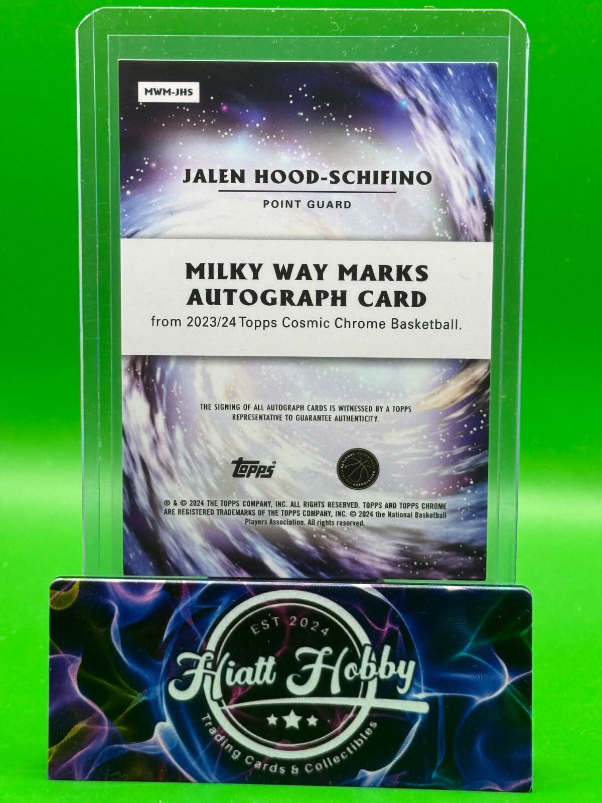2023-24 Topps Cosmic Chrome - Jalen Hood-Schifino - Milky Way Auto Refractor /75